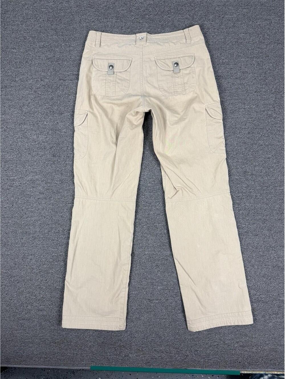 Kuhl Legendary Pants Womens 6 Reg Khaki Cargo Hiking Nylon Blend Roll Up - Picture 2 of 9